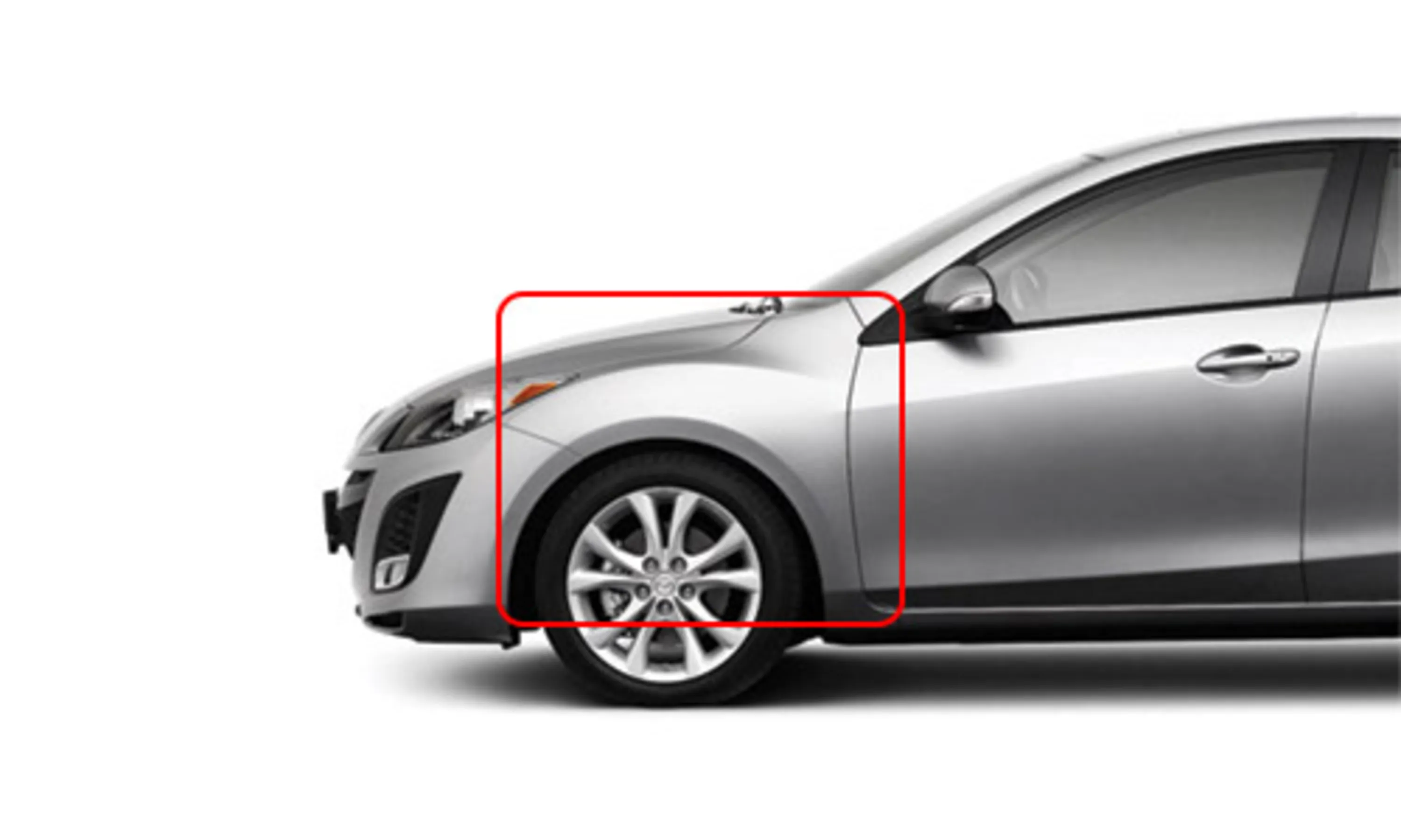 گلگیر جلو چپ مزدا 3 New گلگیر جلو چپ مزدا 3 New